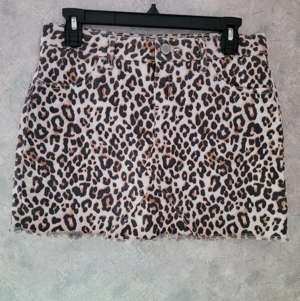 Justice Girls Lepard Print Skirt